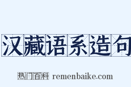 汉藏语系造句是什么意思的图片